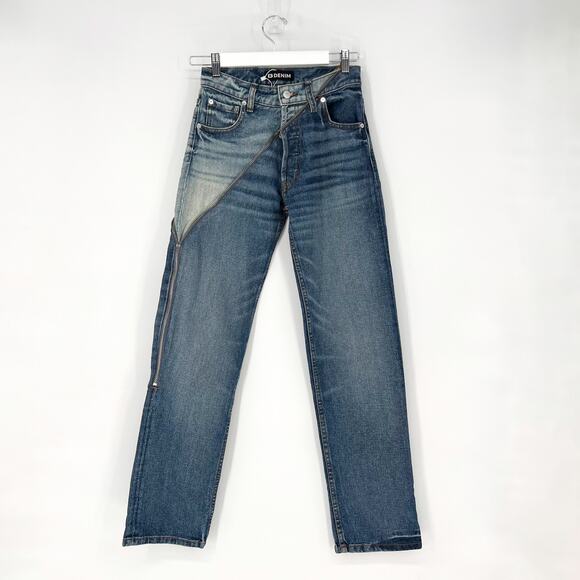 EB Denim NWT Gemini Jeans Women’s Size 23 Hendrix Cobain Contrast Zip Detail - Picture 2 of 7